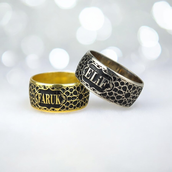 Selçuklu Motif Çift Alyans