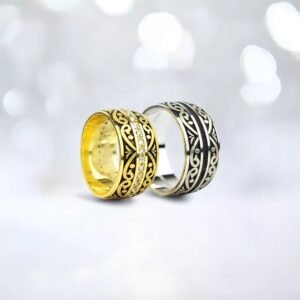 Bay Bayan Motifli Çift Alyans