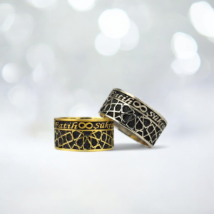 Bay Bayan İsim Yazılı Alyans