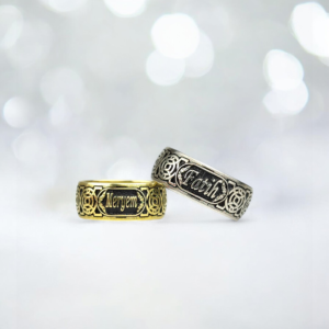 Celtic Motifli Çift Alyans